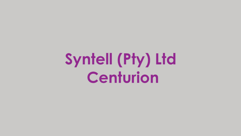 Syntell (Pty) Ltd Centurion Syntell (Pty) Ltd Centurion